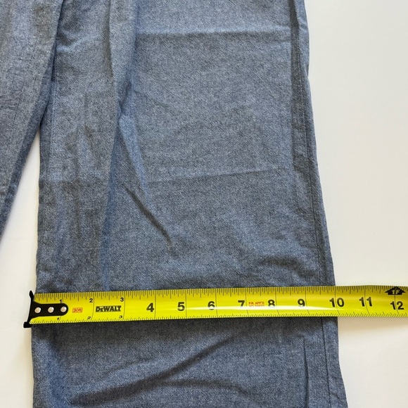 O.N.S. ONS One Nice Shop Cropped Pants Cotton Denim Blue Size Large - Picture 8 of 11